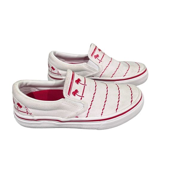 Vans In N Out Burger White/Red Slip on Sneakers Sz Kids 4, W5.5 Drink Cup Shoes - Picture 5 of 12